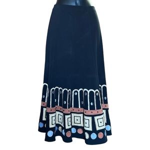 sunny leigh black and neutral embroidered maxi dress 6